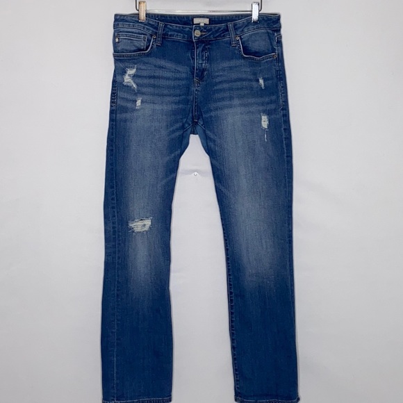 Dear John Liam Straight Distressed Medium Wash Jeans - Size 31 - Picture 2 of 9